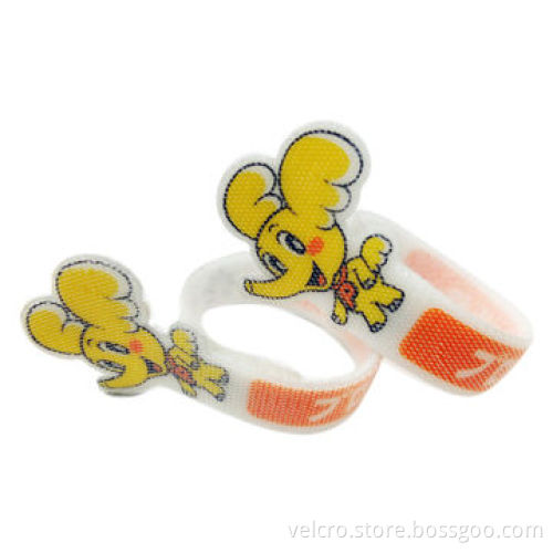 Logo printed reusable Velcro cable tie 12.5mm*200mm